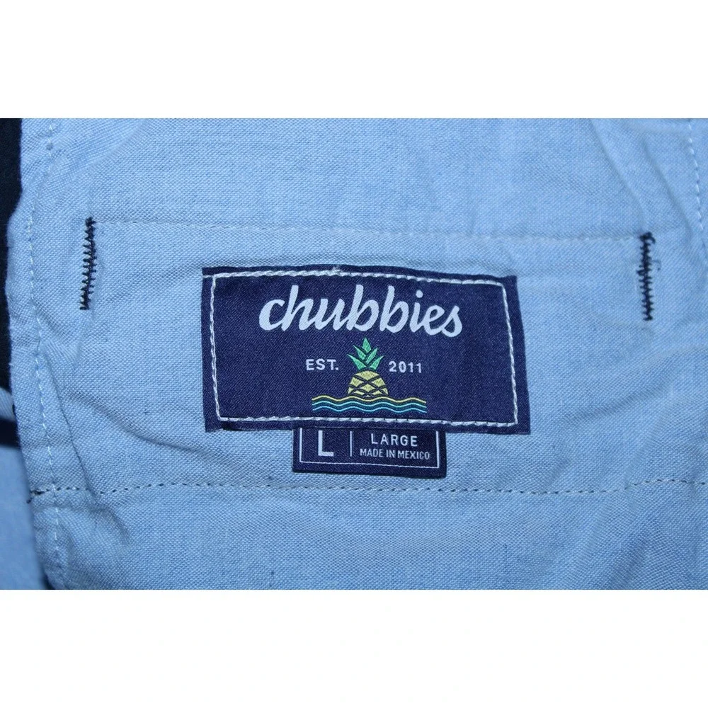 Chubbies Men's Large Navy Blue 7" Inseam Shorts - Picture 7 of 10